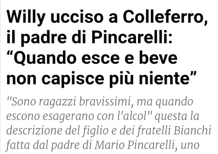 Tuo figlio è proprio super bravissimo. Avranno pure il coraggio di usare l'alcol come attenuante in tribunale. Tanto siamo in un paese senza giustizia