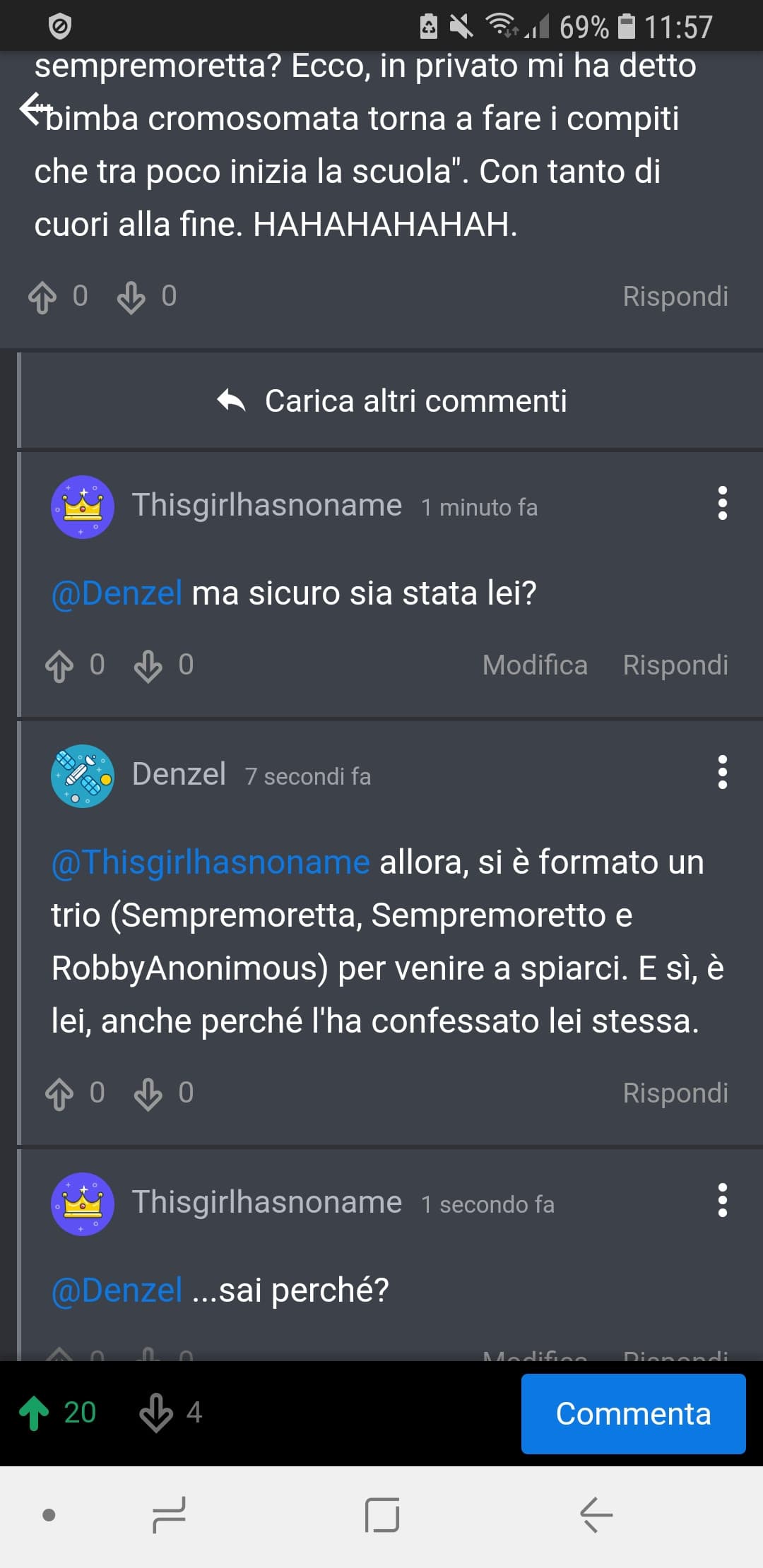 Voglio sapere la storia