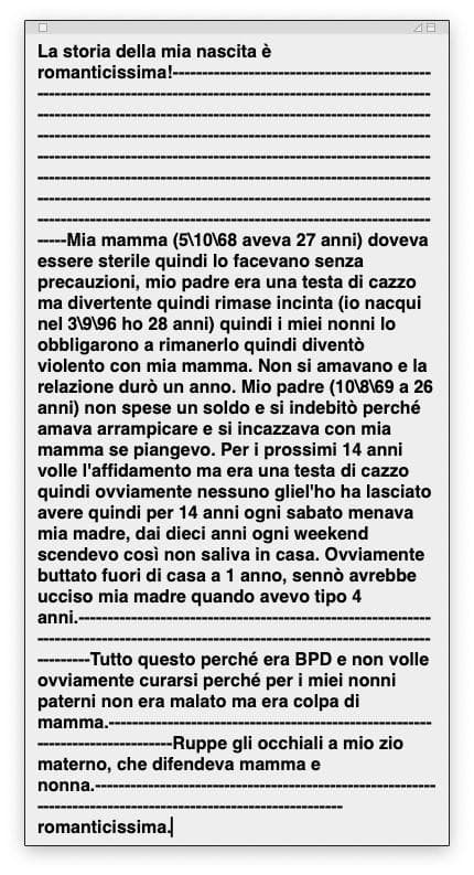 Non lo sentiamo da 12 anni e non vedo i miei nonni da 3 anni per scelta.