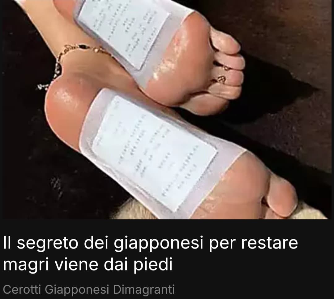 ma ste pubblicità coi piedi? 