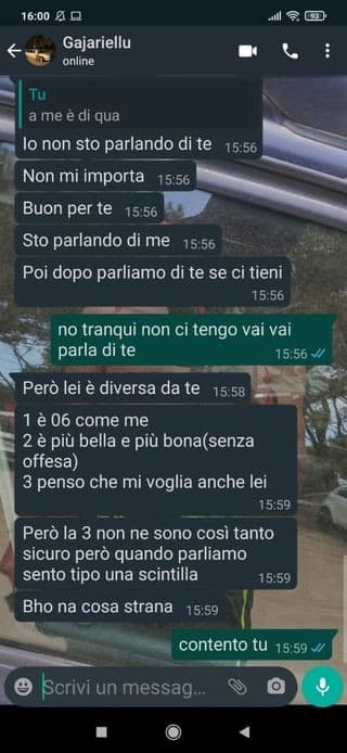 il mio ex *manine* farmi stare una merda