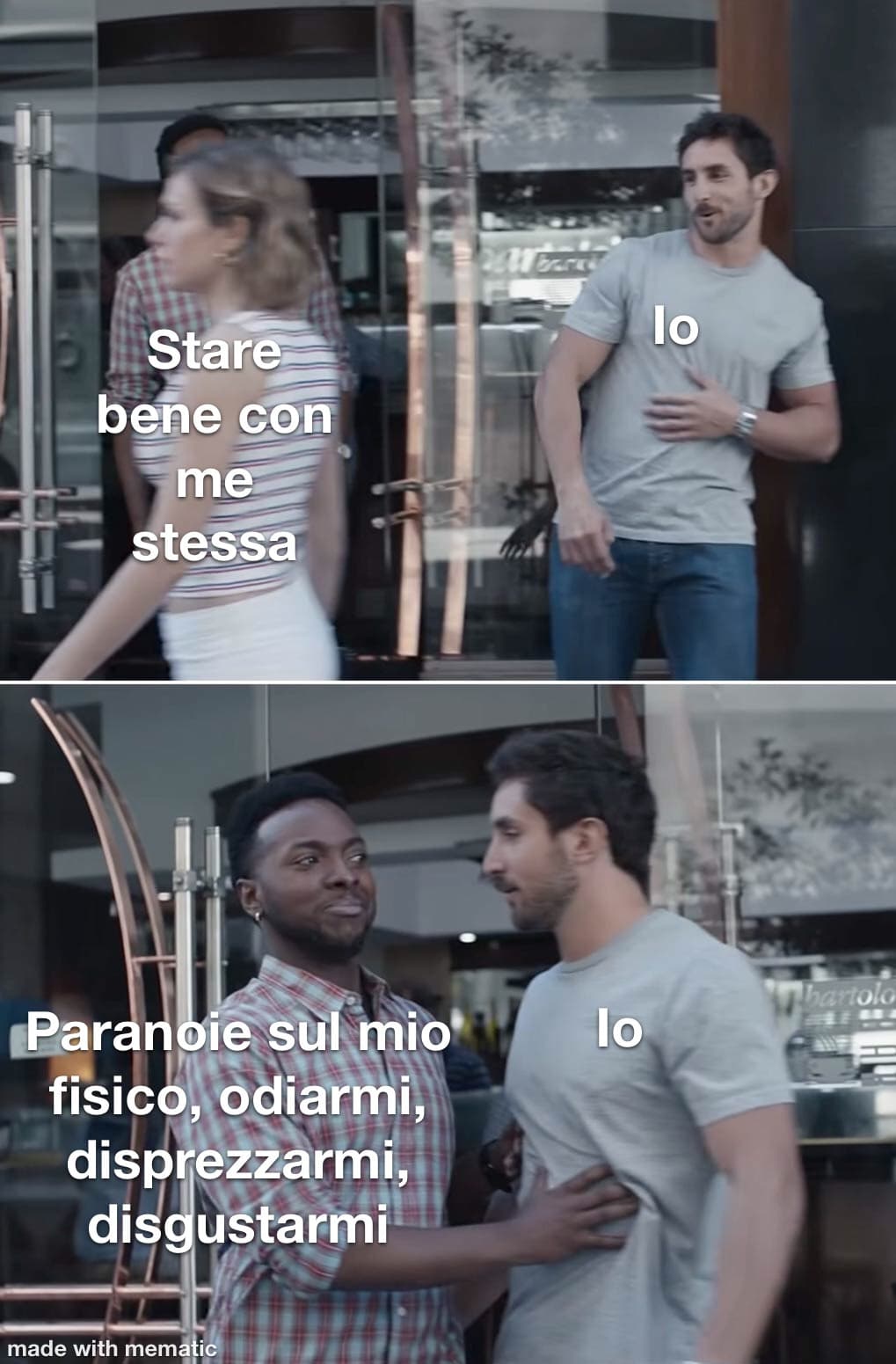 Dimmi che ti fai schifo senza dirmi che ti fai schifo