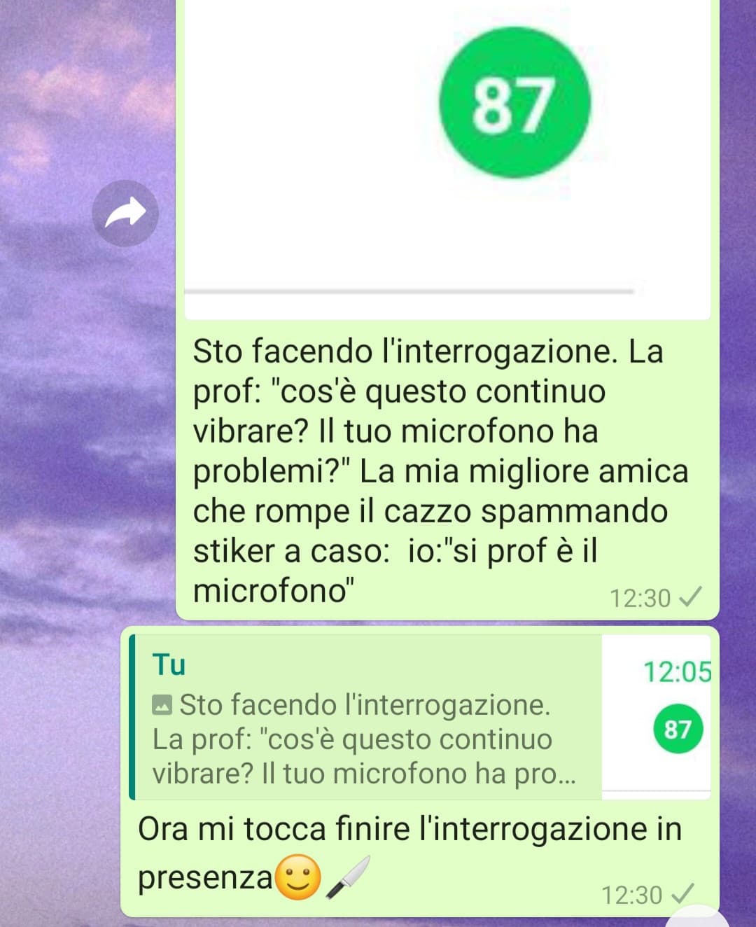 Se sto per commettere un omicidi0? Può darsi. Abitiamo pure vicine posso raggiungerla a piedi??