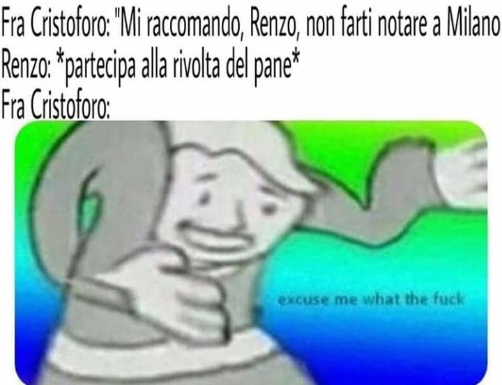 Che mi combini, Renzo?