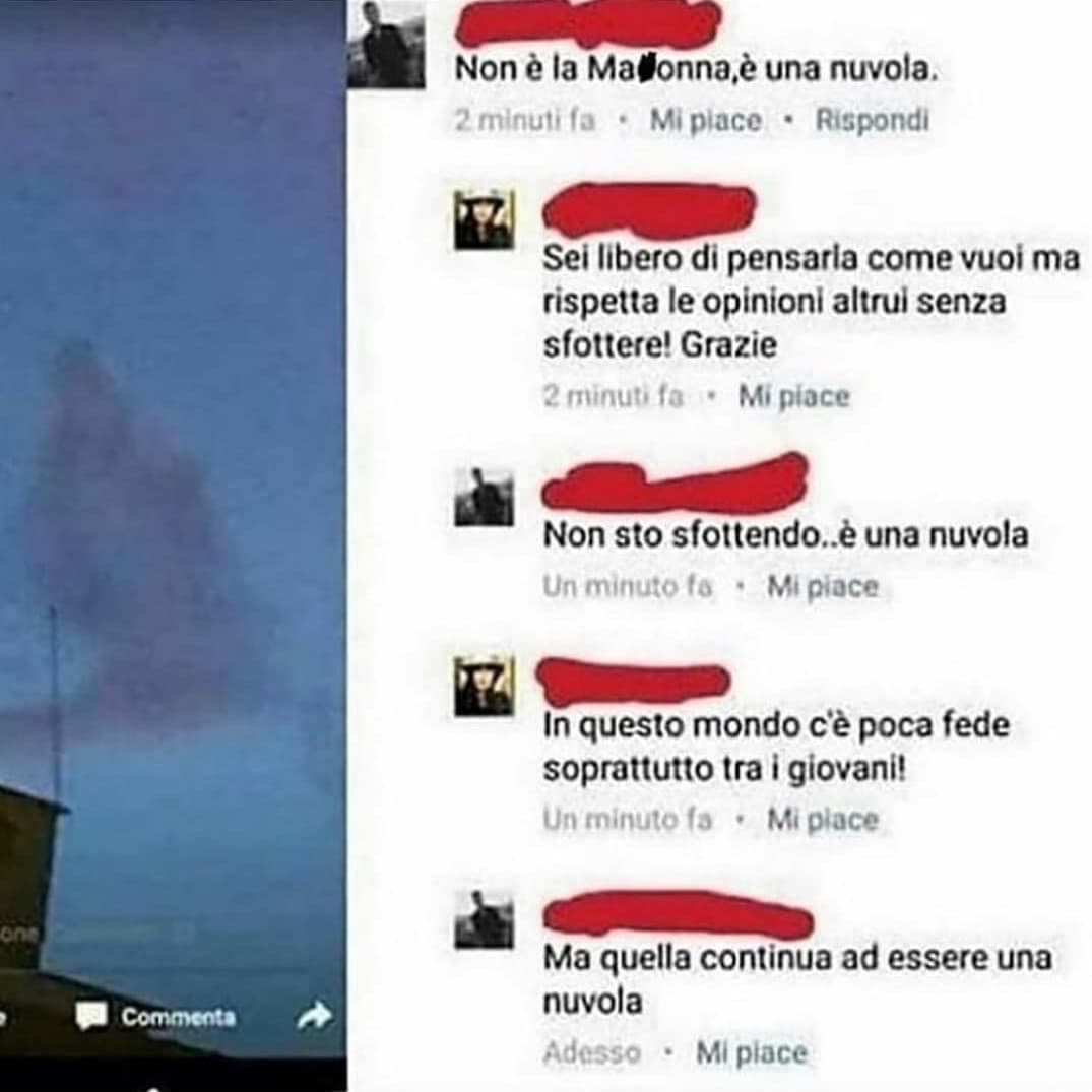 È una nuvola