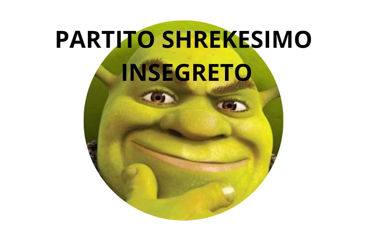 Domani ci saranno le elezioni di insegreto, se avete voglia votate per il partito shrekesimo 