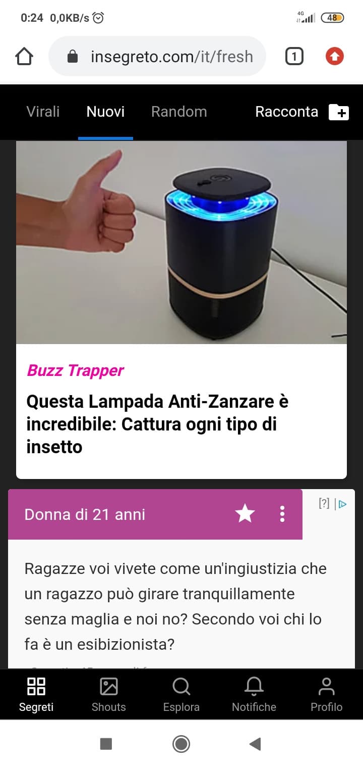 Se è anti zanzare perchè cazzo prende ogni insetto?