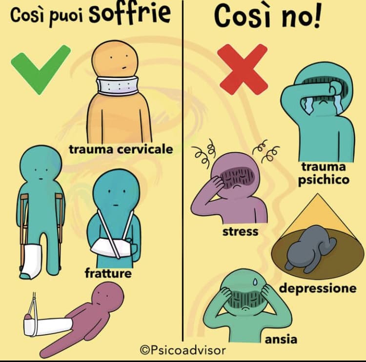 pov: ti hanno st*prat° e sviluppi un trauma; la gente: “è colpa tua se sei depresso” 