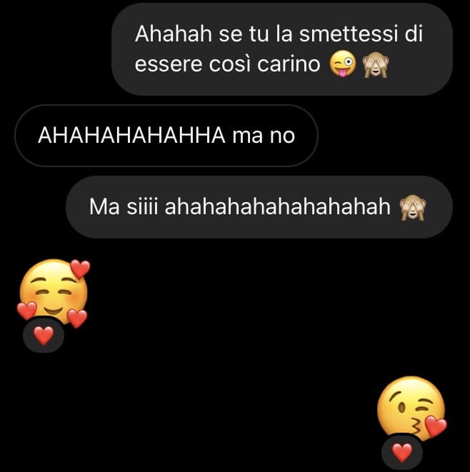 Come sta andando con la NUOVA crush: ?