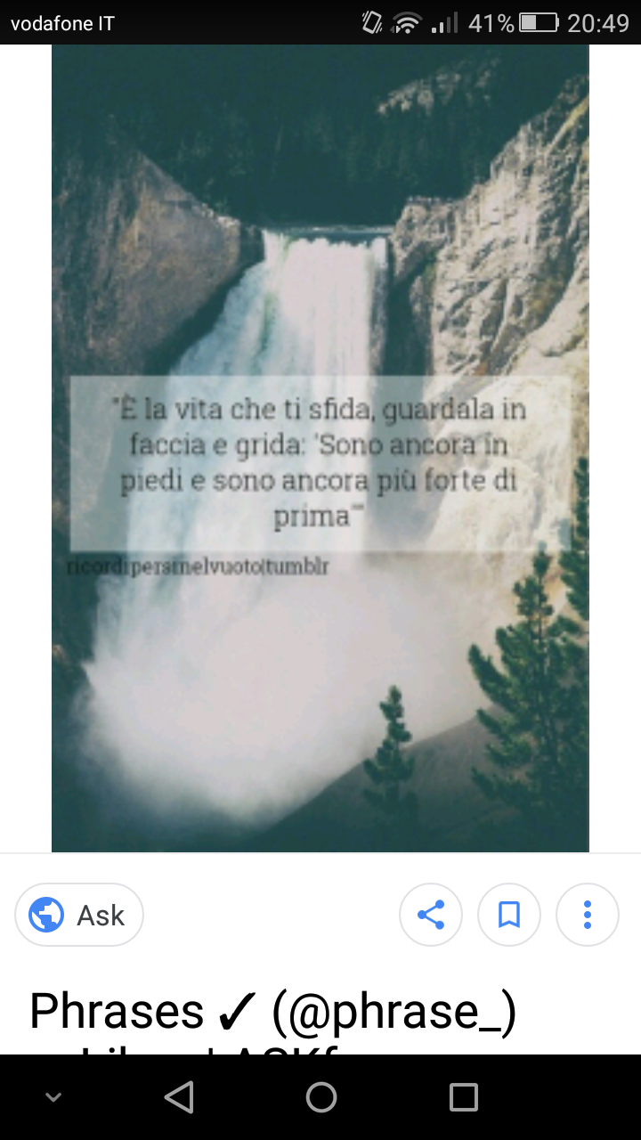 "Sono ancora in piedi e sono ancora più forte di prima" 