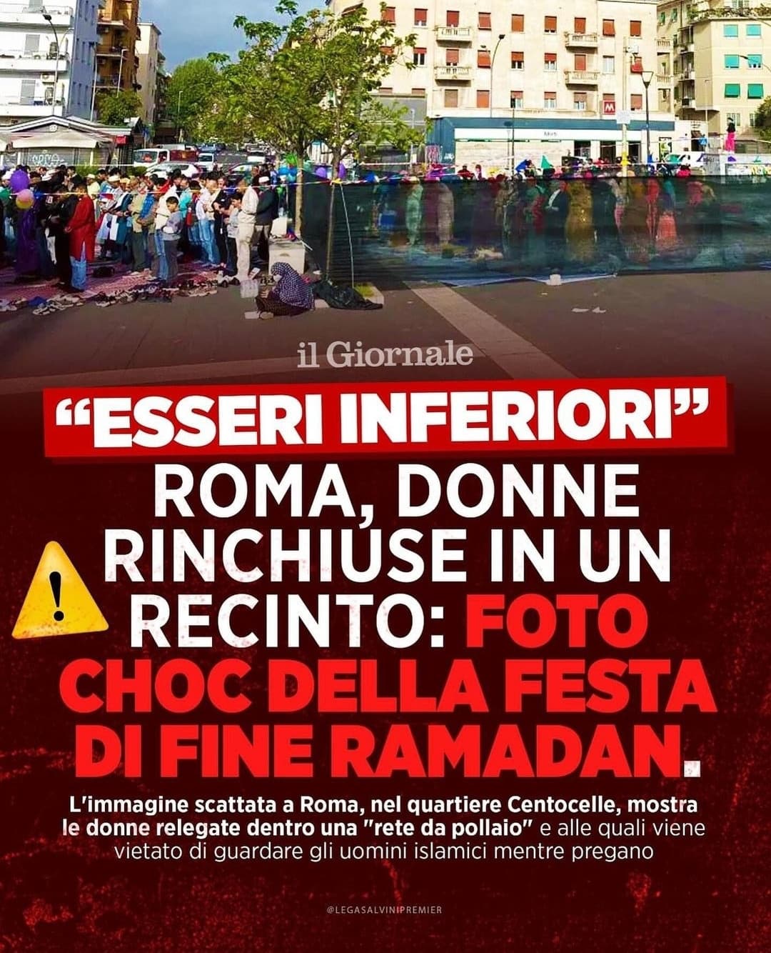 La cosa ridicola è che nessuno dice niente perché altrimenti sei razzista