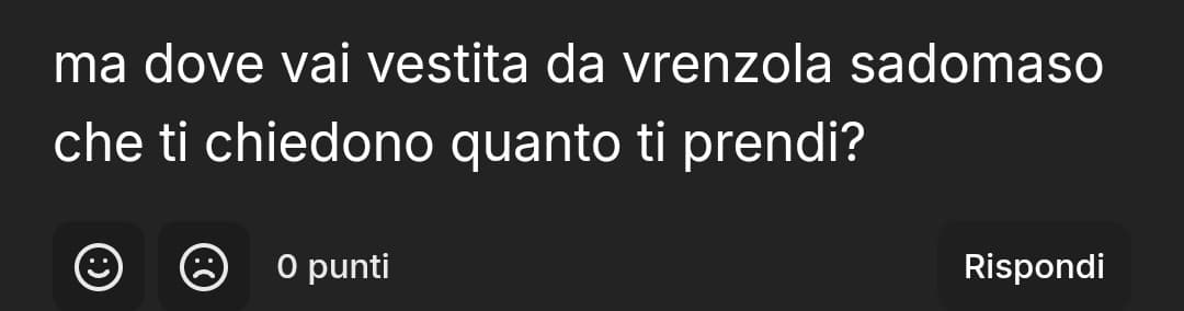 Ricordatevi... le parole pesano, ma quando sono pronunciate da uno che cambia account ogni giorno contano meno di 0.