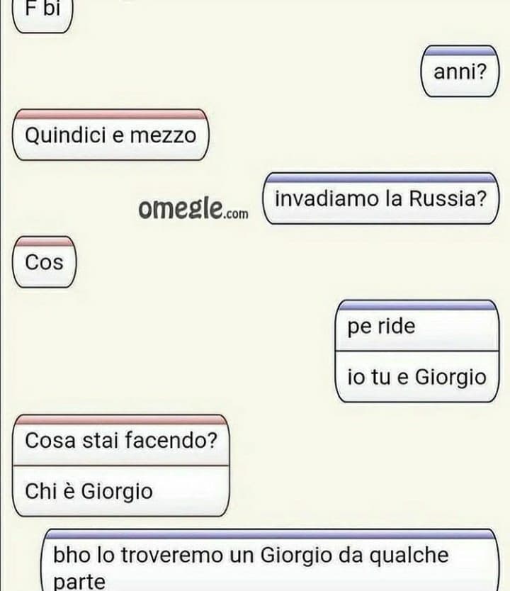 Cercasi Giorgio per invadere la Russia 