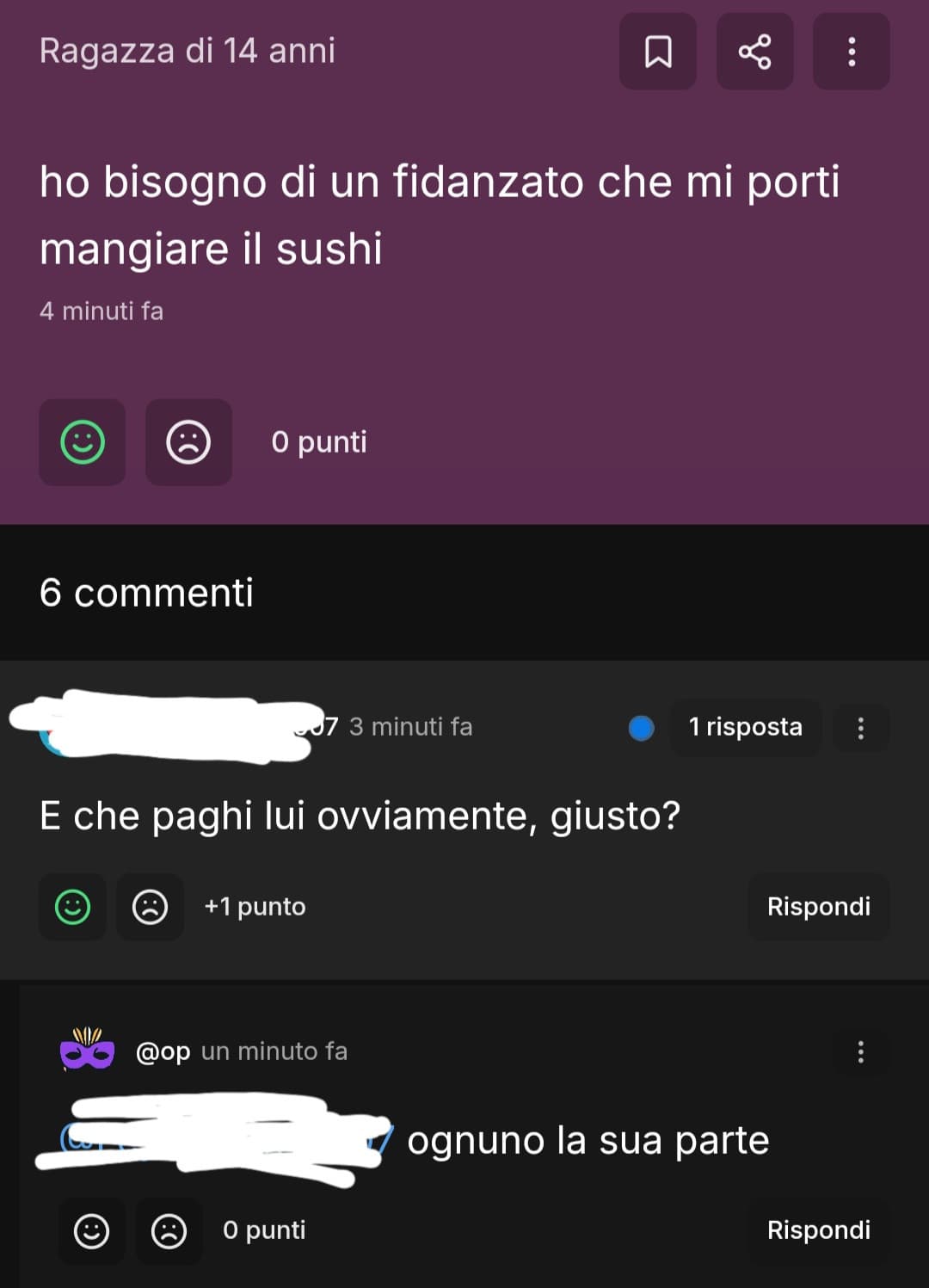 ma io la interpreto come uan cosa dolce 😭 c'è sempre bisogno di fare sti ragionamenti eh