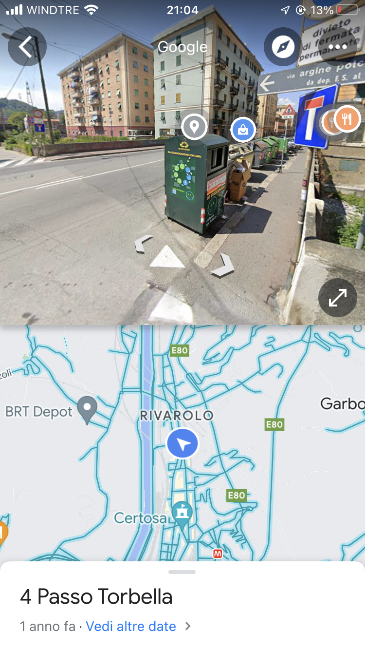 Ho messo a caso Google maps nella provincia di Genova 