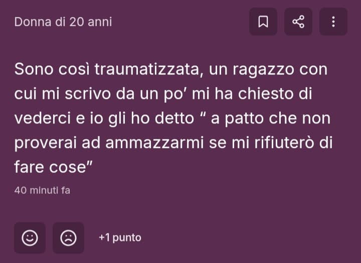 Quanto terrorismo sociale fanno sulle donne, che tristezza 