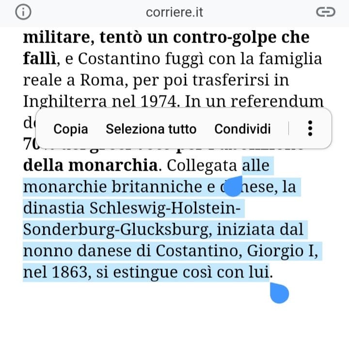 Piccola cosa, caro giornalista del corriere, ora so che potrebbe essere difficile 