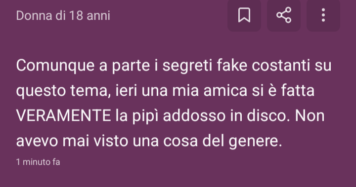 Non è che de dite "eh i segreti fake"