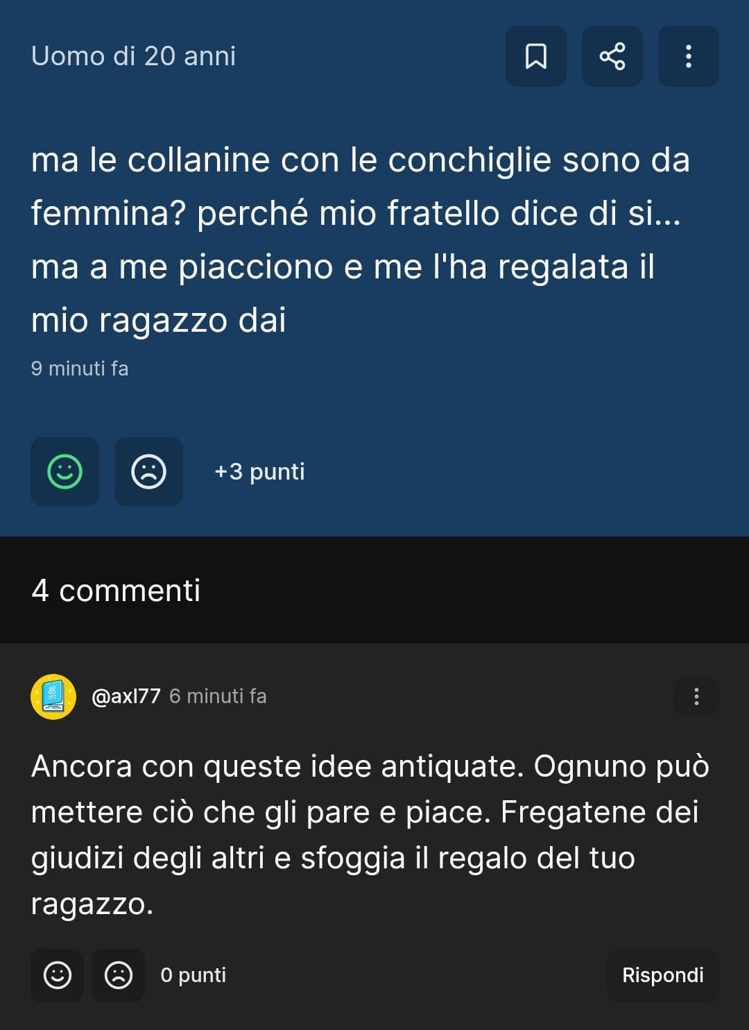 mi ha fatto piangere…