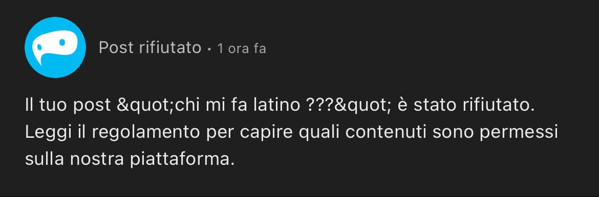 chi mi fa latino quindi