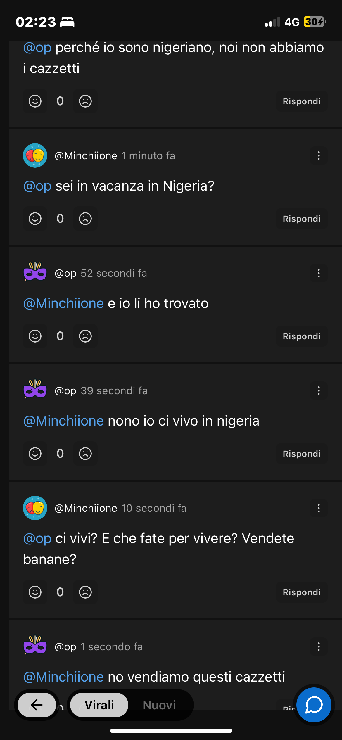 adoro trillare gli utenti di insegreto 