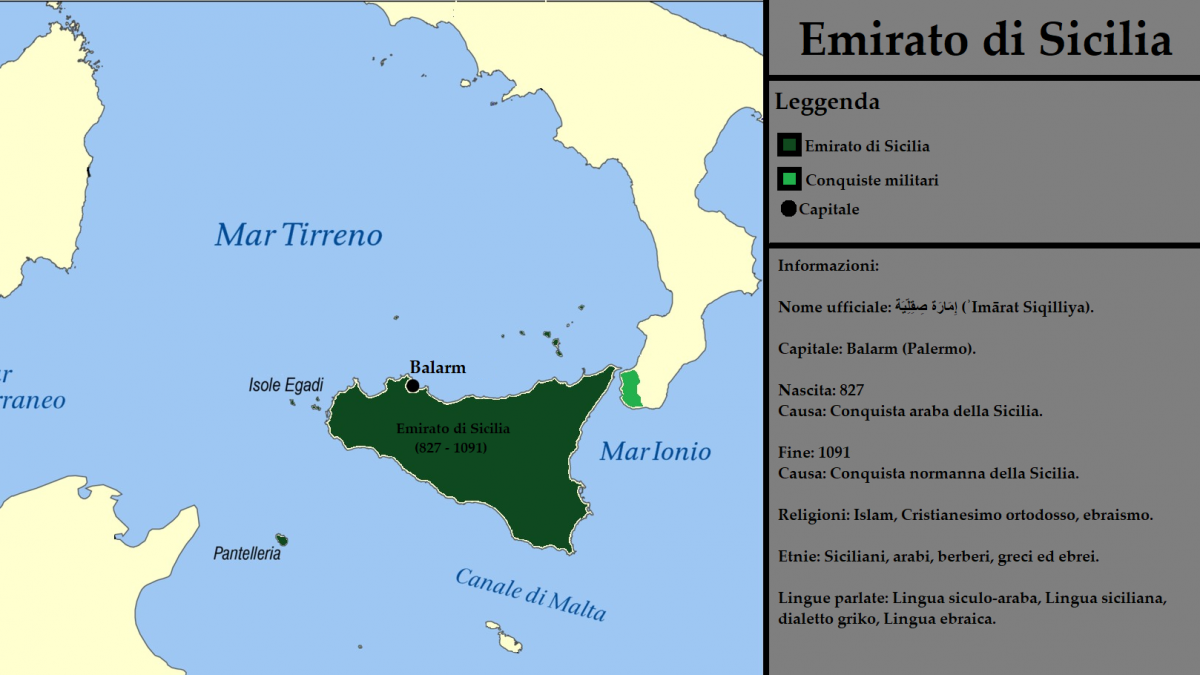 Antichi stati sconosciuti: l'Emirato di Sicilia (827 - 1091).