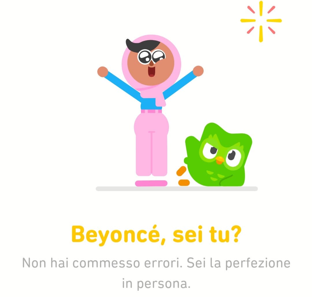 Duolingo che percula Beyoncé💀