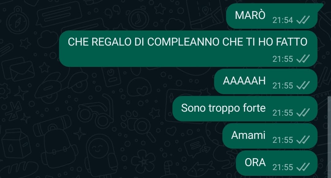 Io alla mia migliore amica