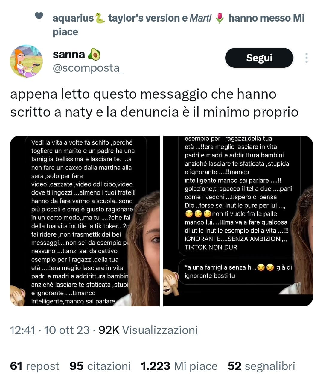 Avete totalmente perso il lume della ragione 