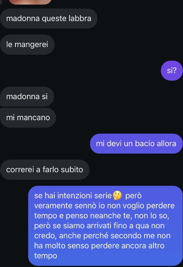 Allora: dal 2019 ci sentiamo ma tra Covid e età comunque troppo giovane, non avevamo macchina e patente per vederci, quindi gli anni sono passati⬇️