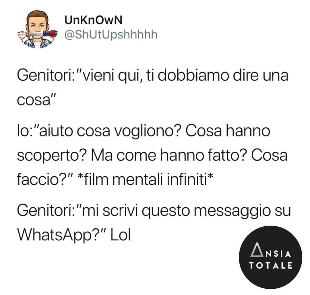 L'ansia in quei momenti 