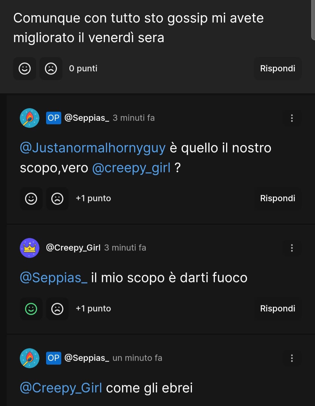 E poi pensate veramente io e lei stiamo assieme 