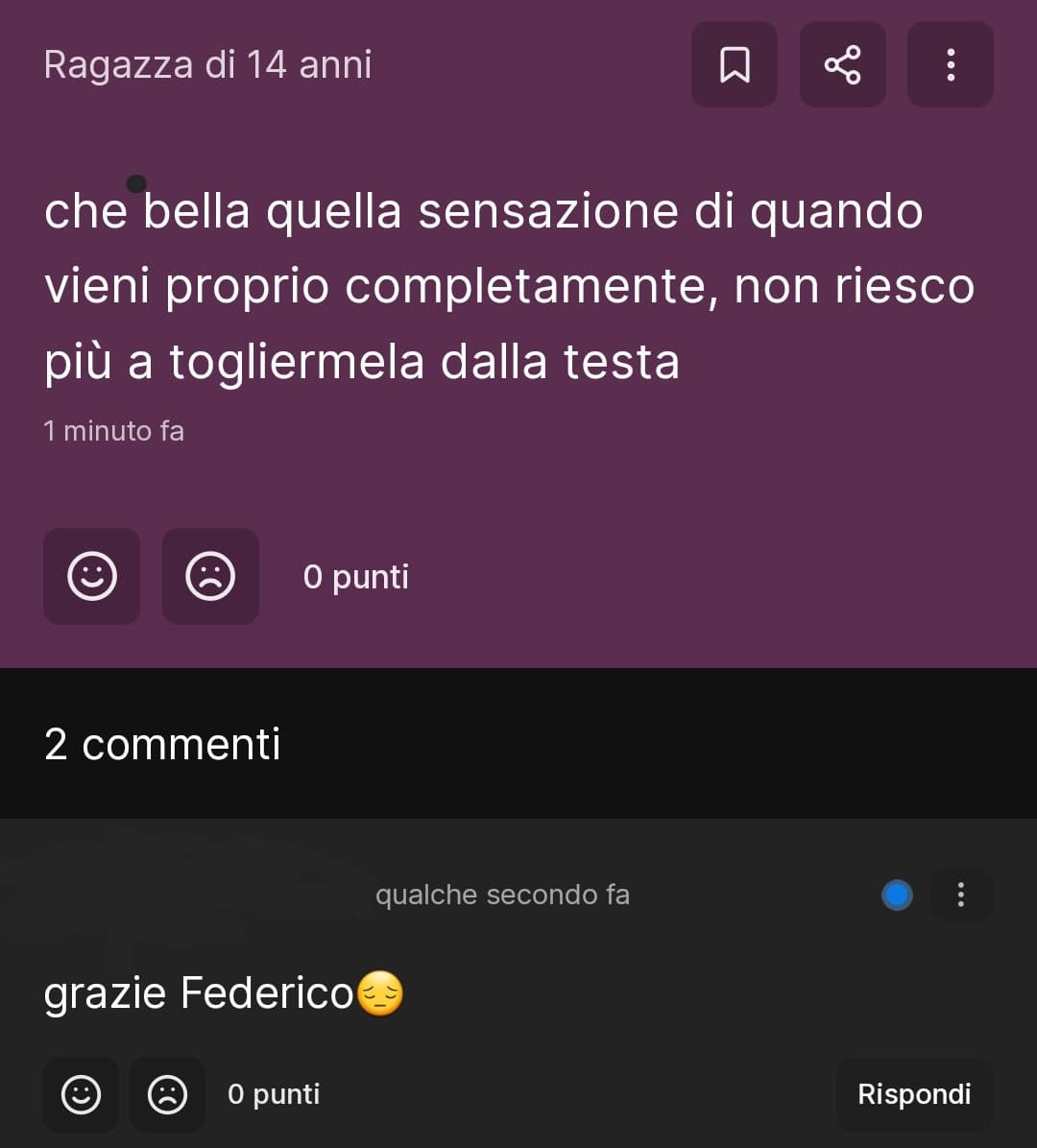 capisco che è ironico. Ma perché, le ragazze non possono venire o godere? Ceh