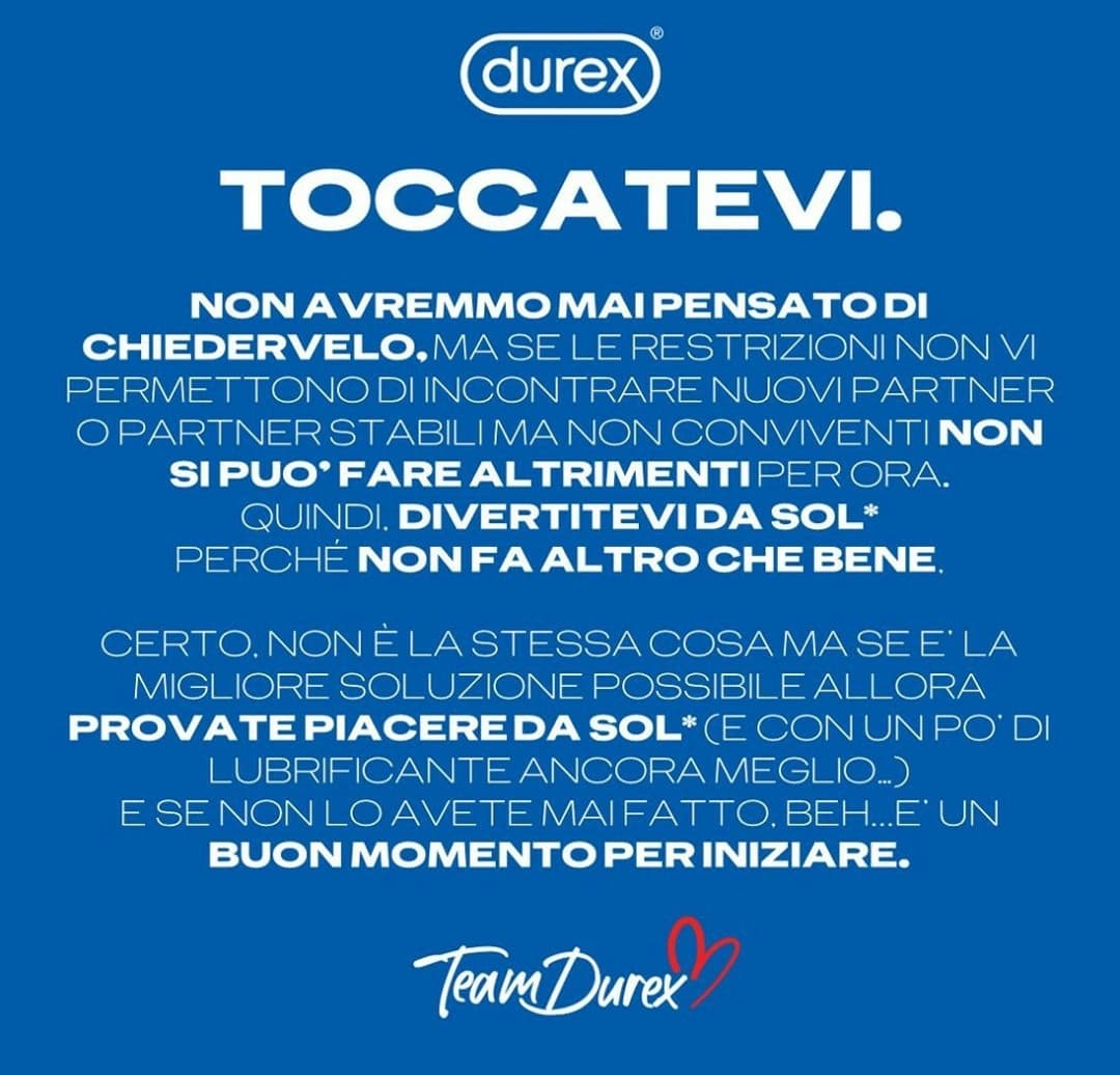 Avviso della Durex