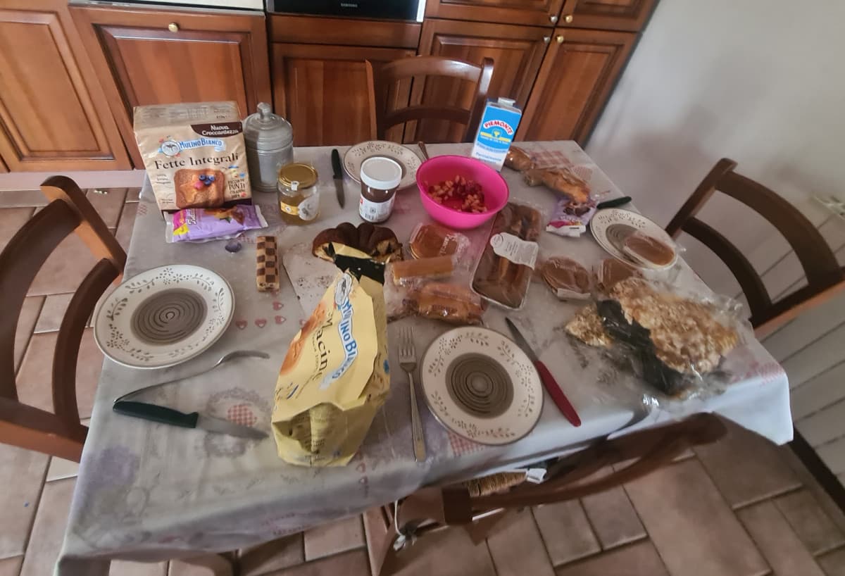 ho preparato la colazione per me e le mie amiche 