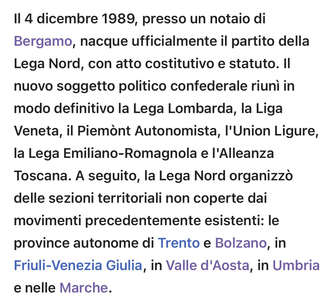 La Lega è il partito attualmente più vecchio 😳