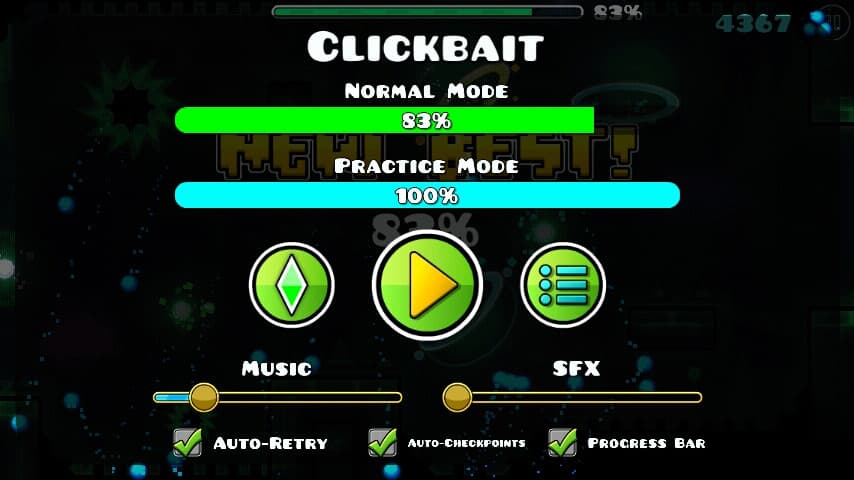 Clickbait 83%; (Progress #2)