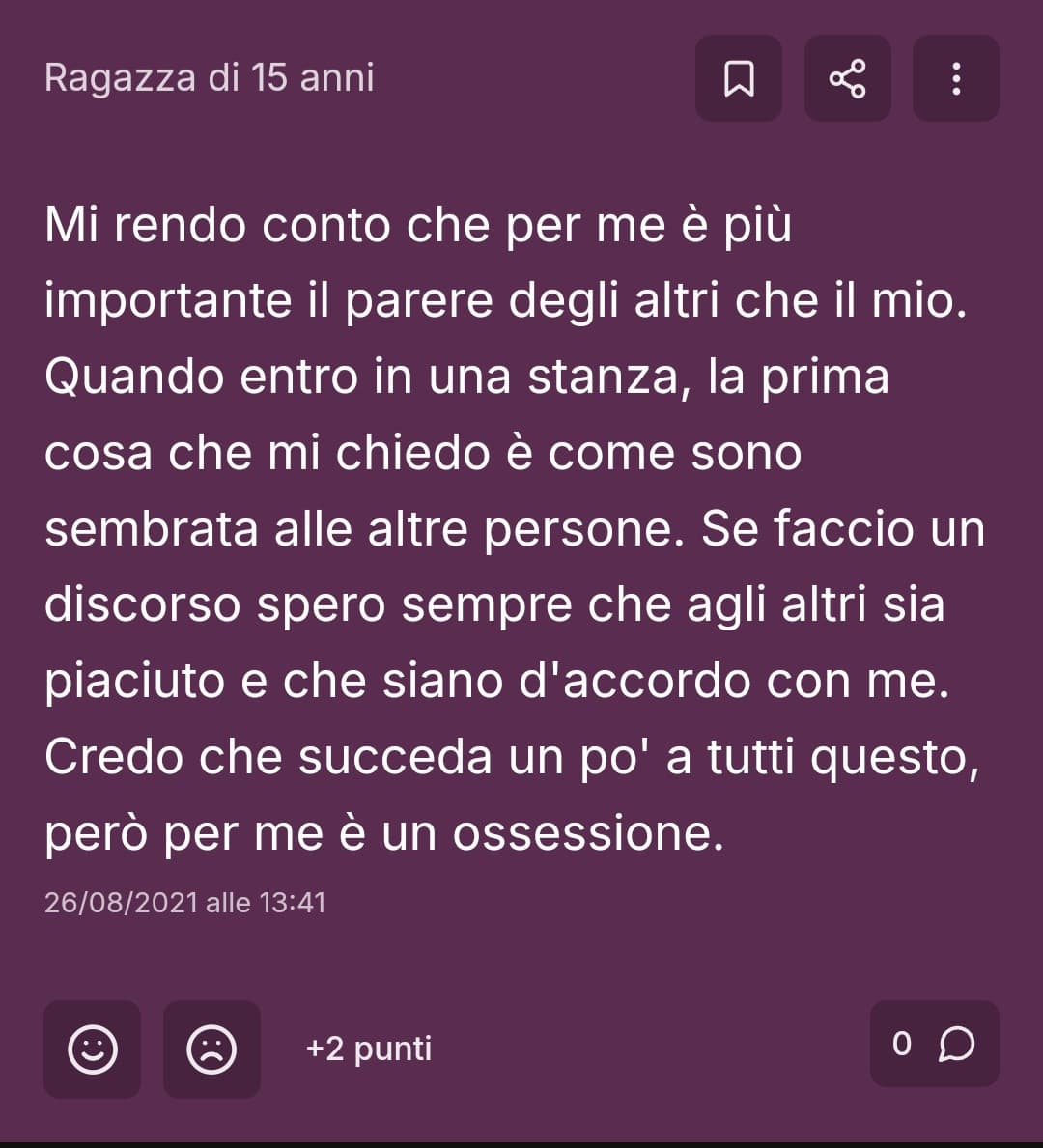 Spoiler: si chiama disturbo di ansia sociale. Se solo la me del passato l'avesse saputo.