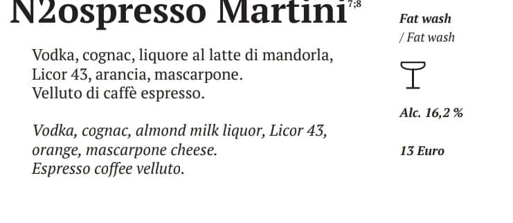 13€ un martini 🤨
