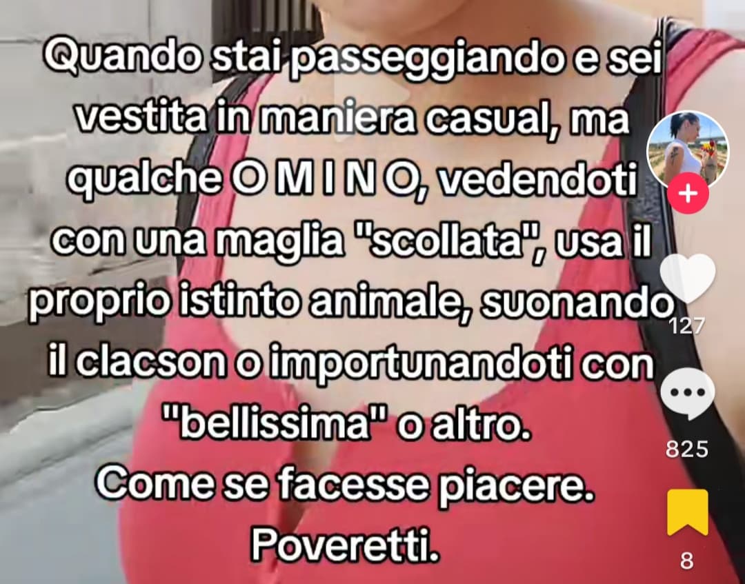 Posso anche capire il clacson, che ad alcune dà fastidio, ma siamo davvero arrivati al punto in cui bellissima viene scambiato per un'offesa?! BAH 