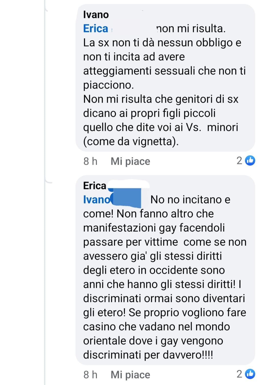 Secondo voi, si può far cambiare idea ad una persona come questa Erica qui? 