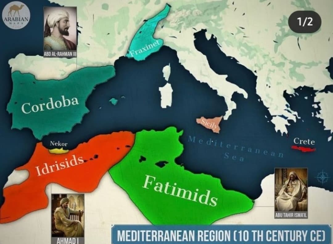 Stati arabi (in occidente) nel X secolo 