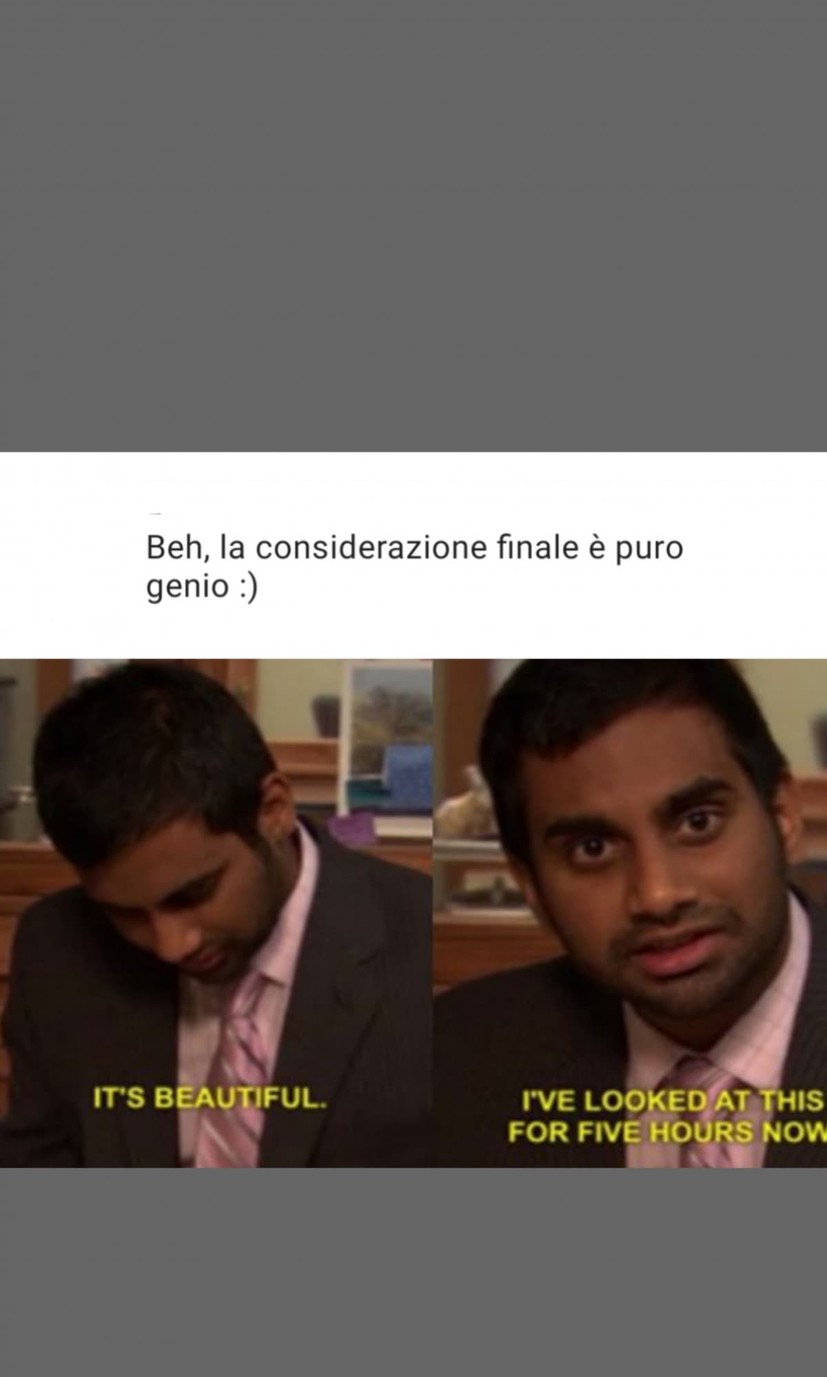 La prof che idolatro mi ha scritto questo e niente, sono il tipo del meme