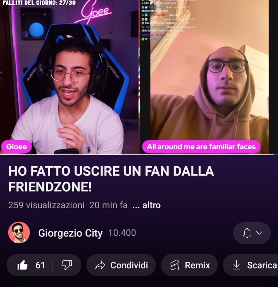 Mega W Gioee er giorgezio Il Giopanza VS  Mega L Manisano Virgin   