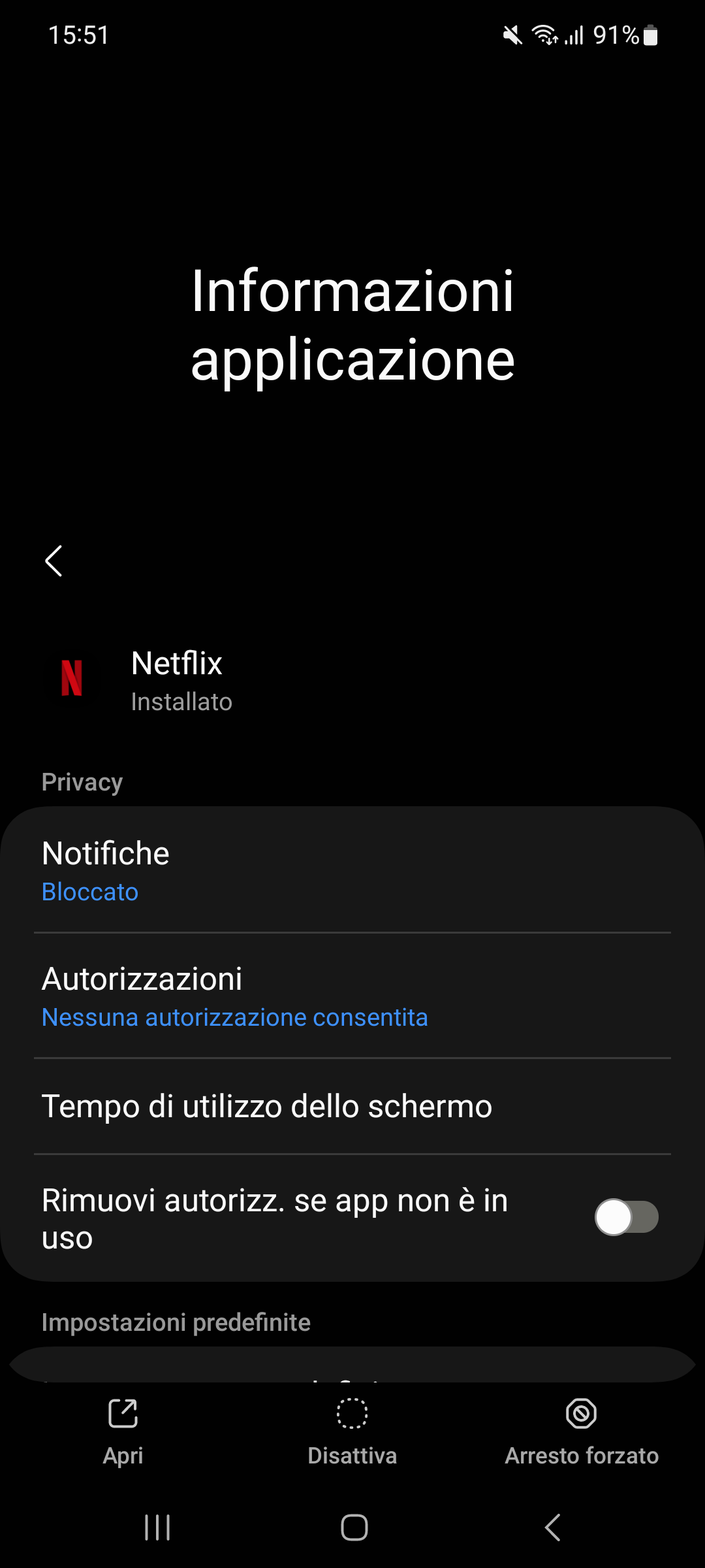 Ditemi chi è il coglione che ha deciso di non far disinstallare Netflix dal telefono .