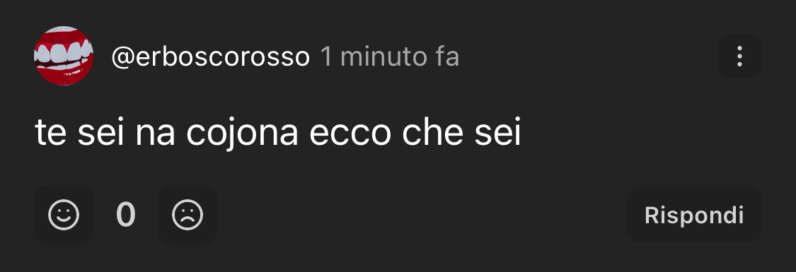 Mi fa morire, è proprio convinto