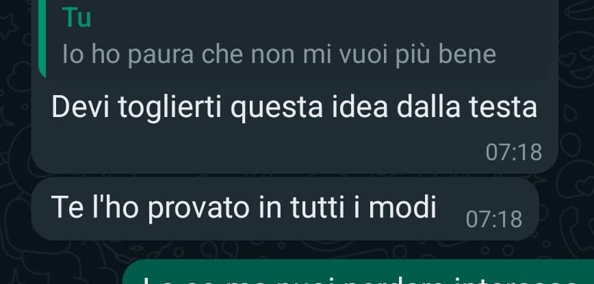 Pefchè faccio così schifo penso sempre al peggio e mai alla realtà