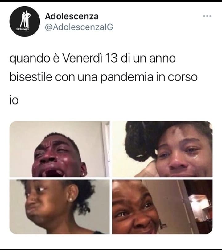 Non basta che siano nel 2020, anche beh venerdi 13