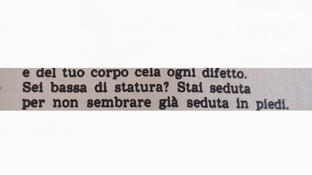 Nessuno:....
Ovidio che duemilla anni fa bullizza le ragazze basse a caso