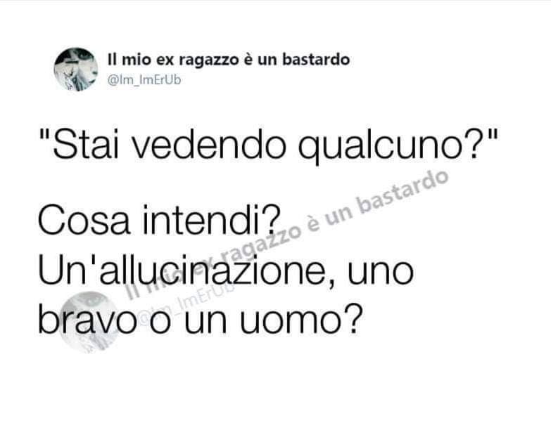 Stai sentendo qualcuno?